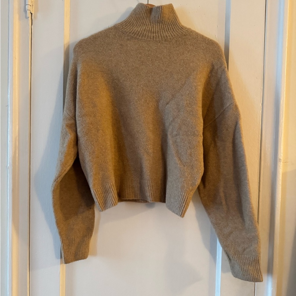 Uniqlo Tan Turtleneck Sweater for Women